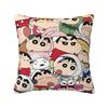 Decorative Pillowcase Crayon Shin-Chans Cartoon Anime Merchandise Seater Pillow Case Cover Square Style Multiple Sizes