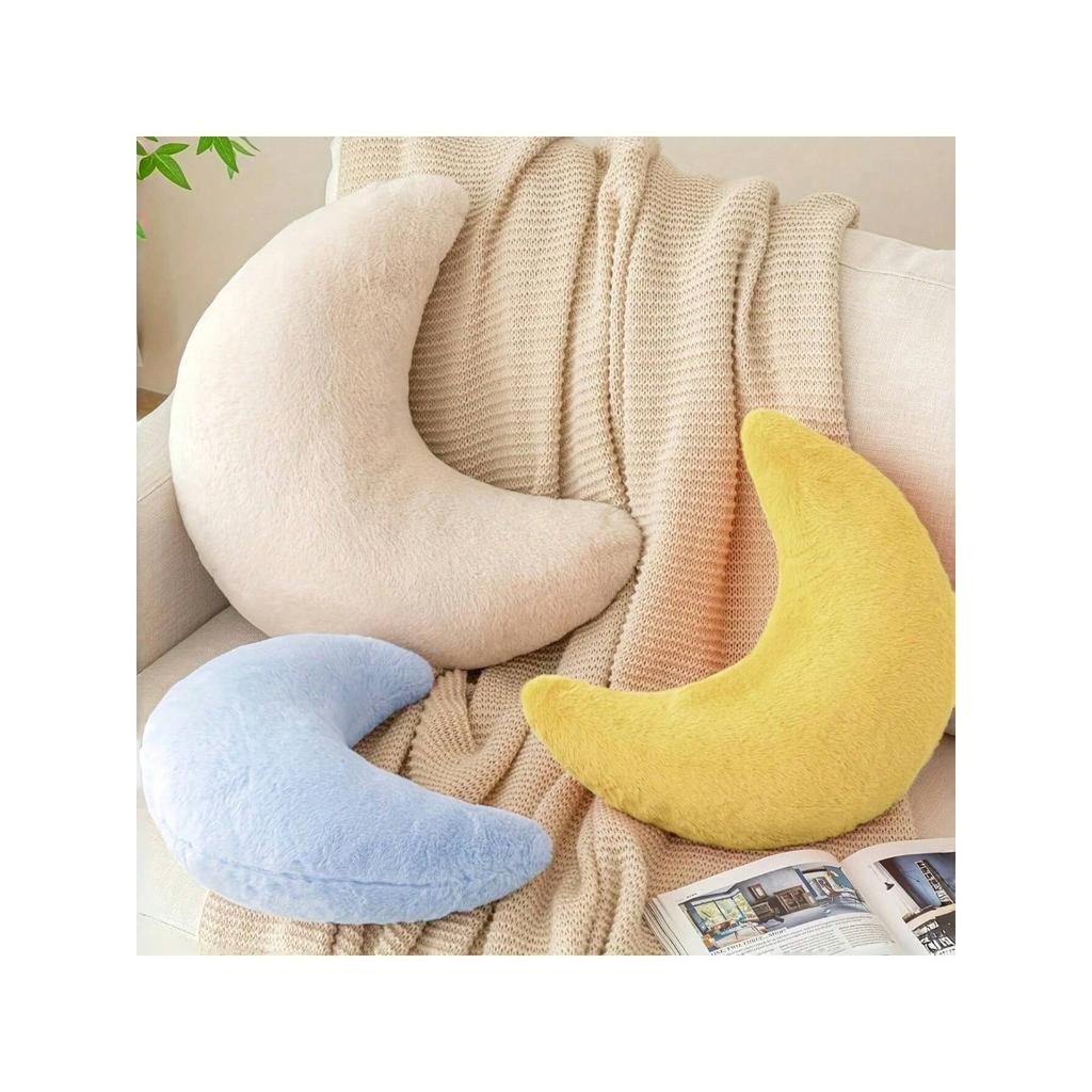 1 Month Shaped Pillow, Suitable For Indoor Decoration, Chairs, And Office Chairs