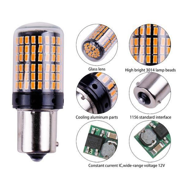 1 шт. Автомобильная светодиодная лампа стоп-сигнала с высокой яркостью и антимигающим сигналом поворота, автомобильные аксессуары