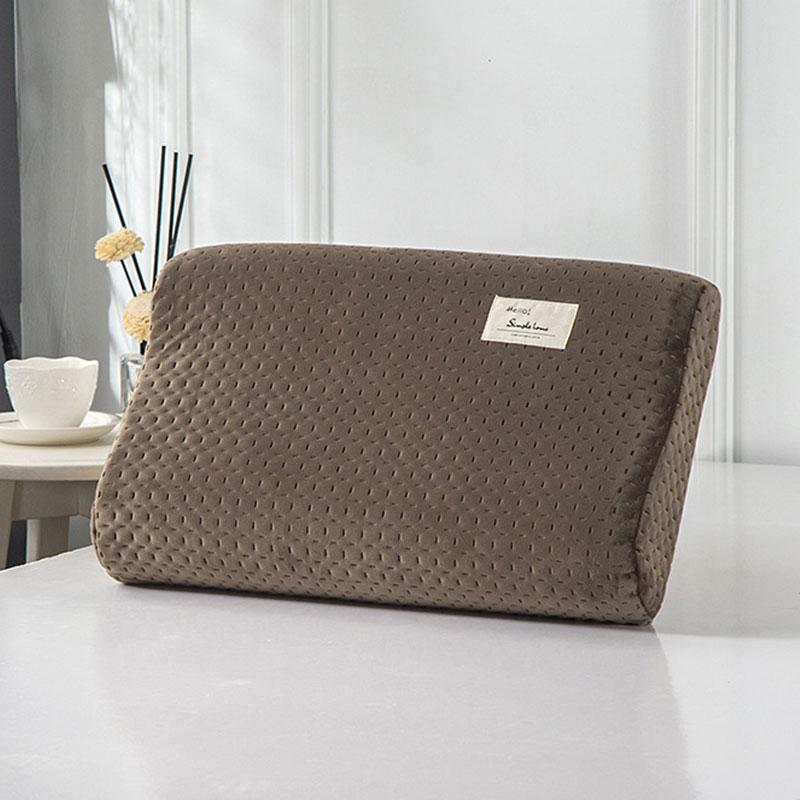 Наволочка из хлопка с эффектом памяти, ортопедическая латексная наволочка, защитная наволочка для подушки, высококачественное постельное белье, чистый цвет