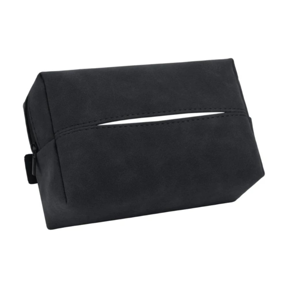 Wear-resistant Car Tissue Box Nappa Leather Paper Towel Organizer Car Seat Head Back