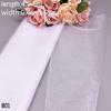 New 5/10m Tulle Wedding Organza Roll Sheer Crystal Organza Fabric for Wedding Decoration Mariage Yarn Birthday Event Party Suppl