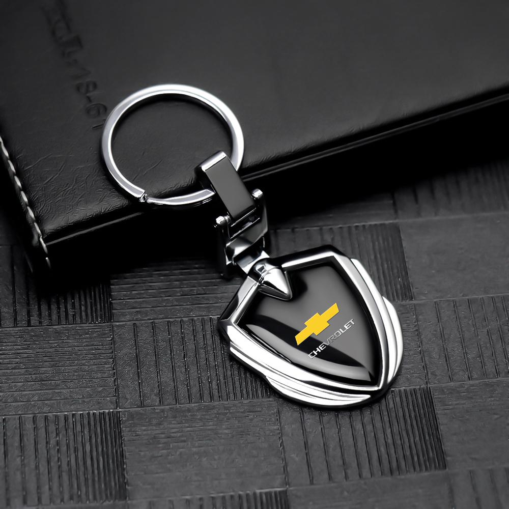 1pcs Car shield Keychain Keyring for Chevrolet Cruze Captiva Sonic Spark Onix Aveo Orlando Sail Malibu Camaro Colorado Corsa