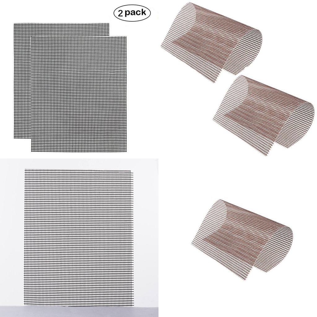 Высококачественный тефлоновый коврик для гриля с антипригарным покрытием, сетка для барбекю, 2 шт. для легкой готовки