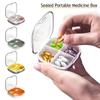Portable Travel Pill Organizer Moisture Proof Pills Box For Pocket Purse Daily Pill Case Medicine Vitamin Holder Container