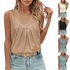 Женская повседневная модная свободная новая летняя жилетка без рукавов, маленькая рубашка