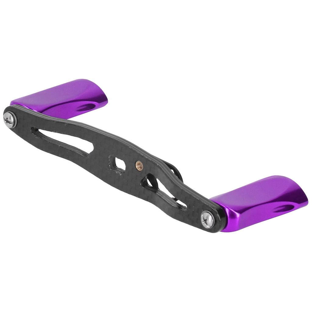 Низкопрофильная катушка-переходник с двойной рокерной плоской ручкой и колесиком для рыбалки(пурпурный )