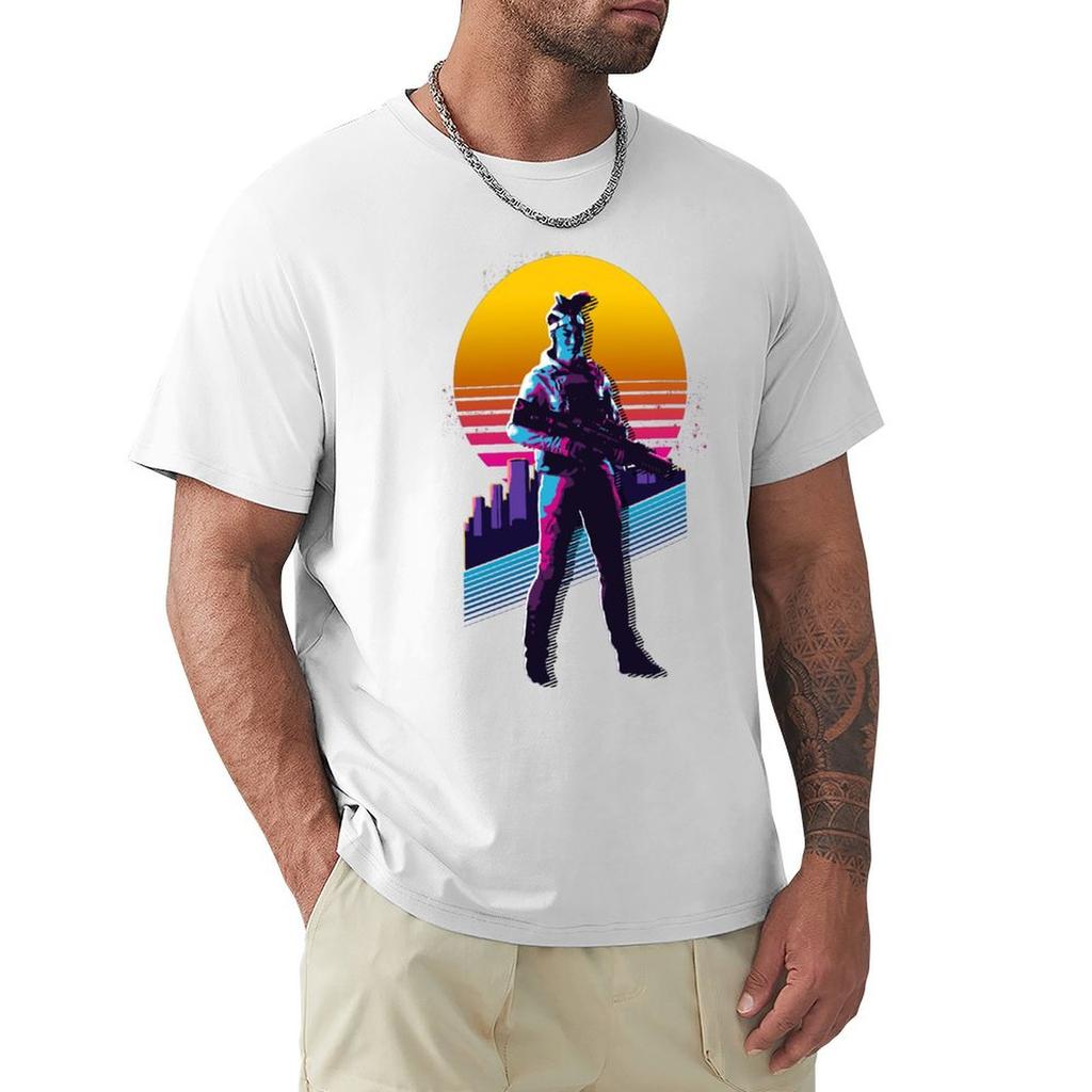 Battlefield 2042 Paik 80s Retro Tshirt Festival Casual Short Sleeve