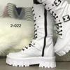 Fashion Women's New High Waisted Belt Buckle Lace Up Side Zipper Boots 2024 Winter Outdoor Anti Slip High-quality Fashion Women's Boots