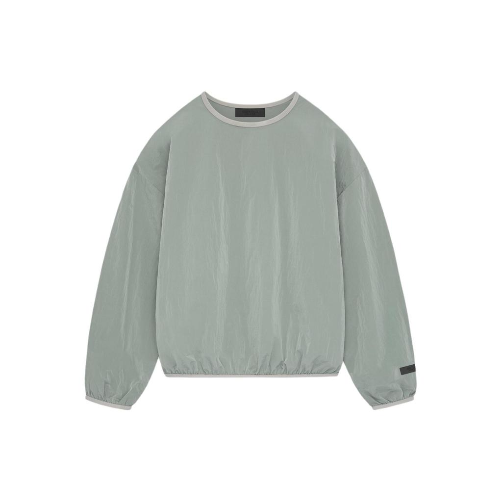 Fear of God Essentials Складной нейлоновый пуловер с круглым вырезом Seal Мужские топы Серый 186SP244065F