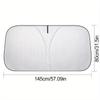 Universal Aluminum Foil Car Windshield Sunshade, Heat Insulation Front Window Cover