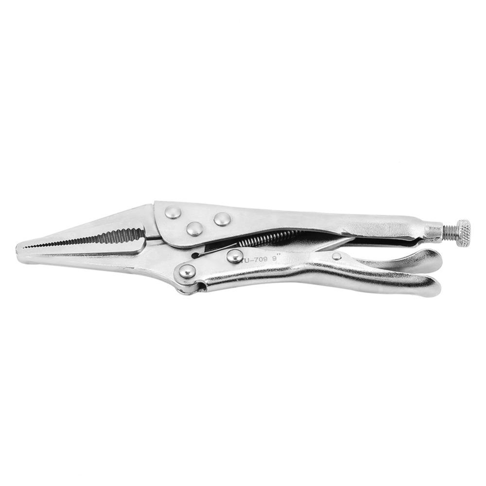 9 Inch Needle Nose Locking Pliers Hardened Teeth Vise Grips Long Nose Locking Pliers Narrow Spaces