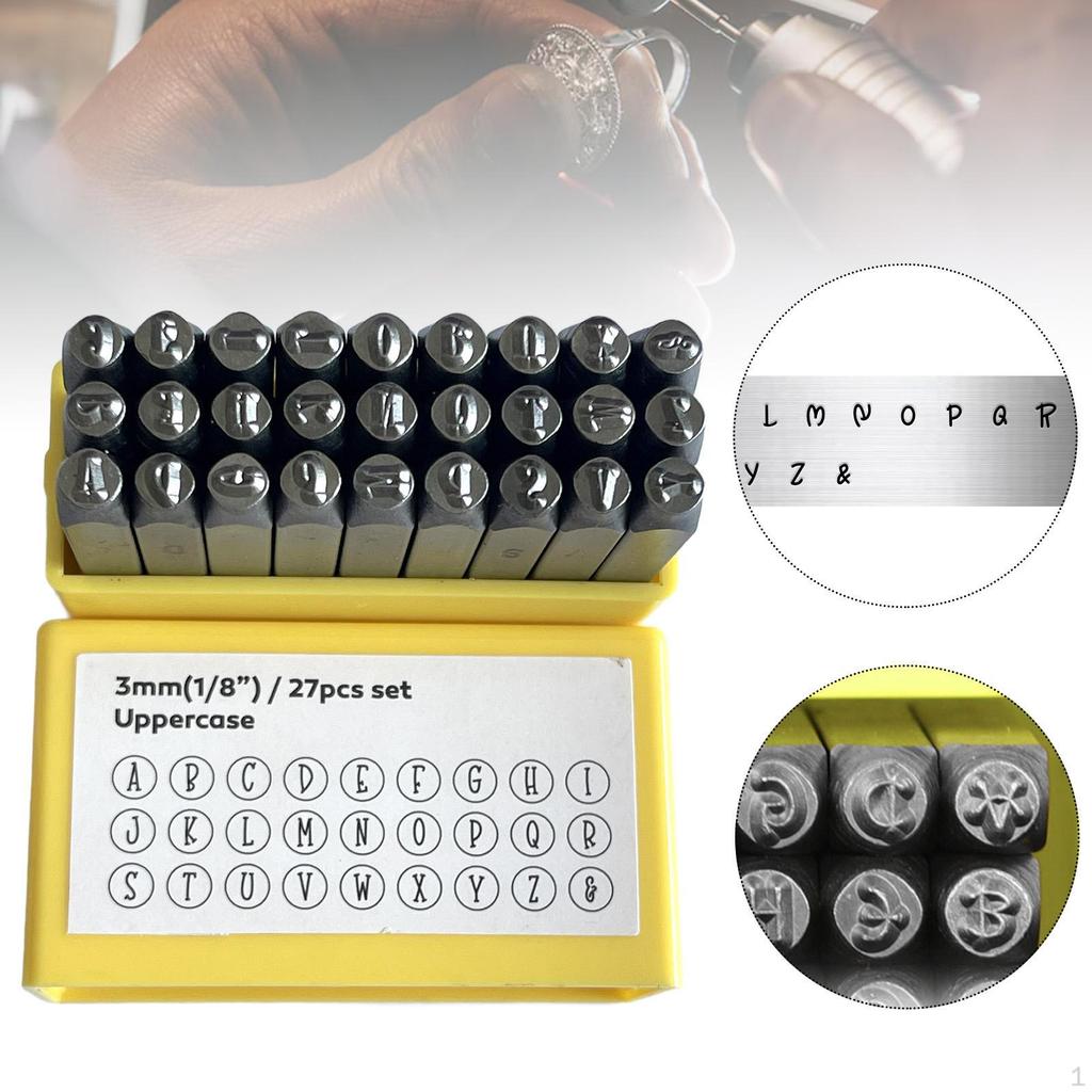 Металлический набор штамповочных инструментов для создания гравированных цифр, которые отпечатаны для