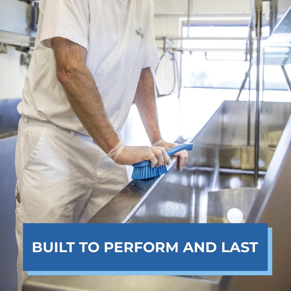 Vikan Kyowa Clean Handled Hard Total 25cm Brush, Type, White, 4192, Length