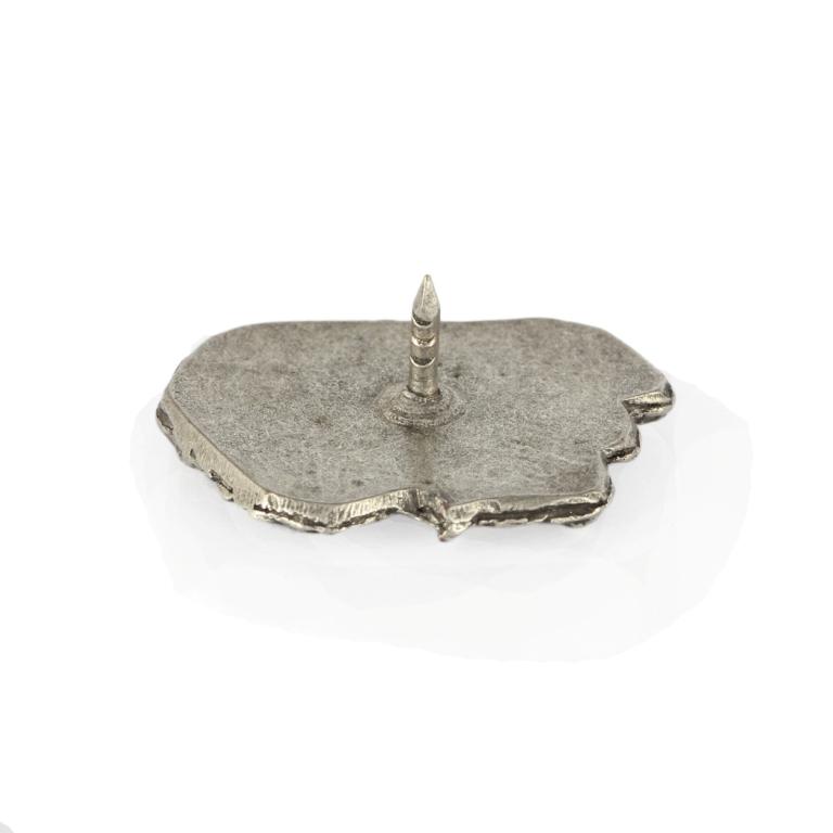 Old English Sheepdog, Bobtail, Bob-tail  - Silver-plated dog brooch, elegant pin, jacket lapel decoration by Art-Dog brand