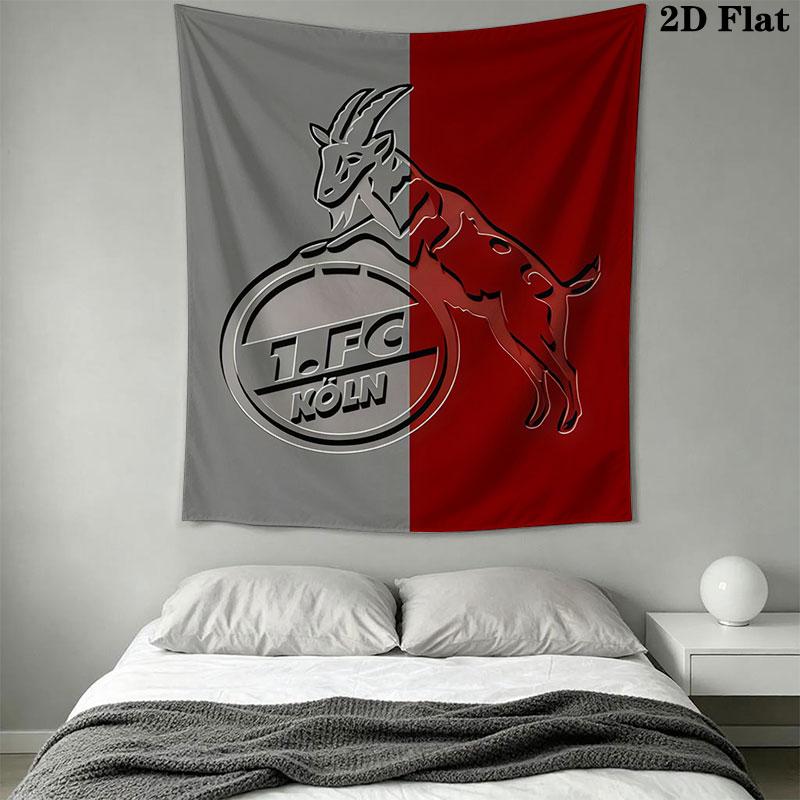 1. FC Köln Wall Hanging Printed Fabric Blanket Decorative Tapestries for Bedroom Living Room Home Decor