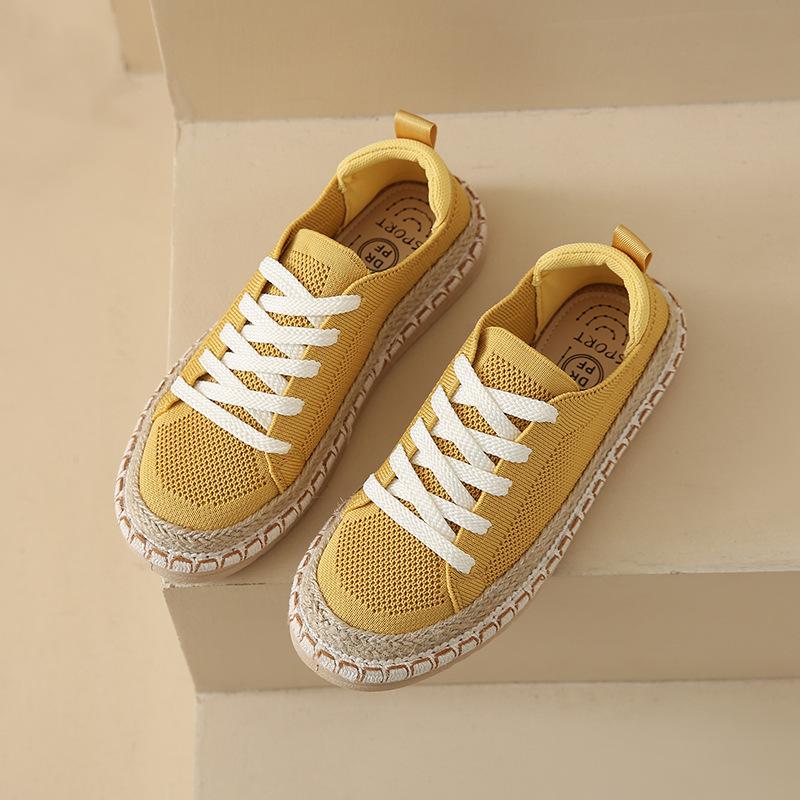 Сетчатые женские лоферы, старые пекинские тканевые туфли, женские летние тонкие повседневные универсальные туфли на плоской подошве для ленивых рыбаков