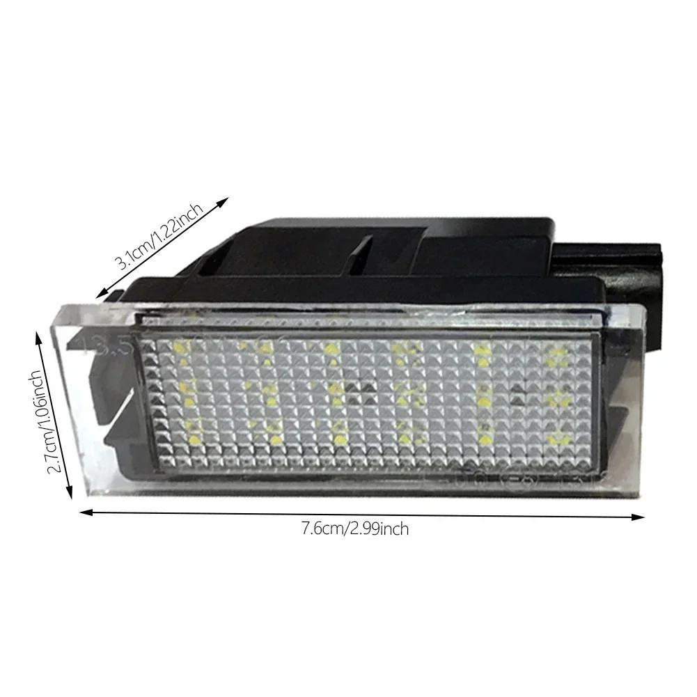 1/2 шт. Светодиодная подсветка номера автомобиля LED Canbus Без ошибок 18 SMD Лампа Для Renault Megane 2 Clio 3 Laguna 2 Espace 4 Twingo Master Vel