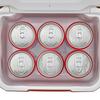Coleman Take 6 Cooler x 20 x 18 Ideal for Sports Cherry Blossom Club Lunch and Outdoor Features strong durable and heat Box, Red, Approx. 4.7L