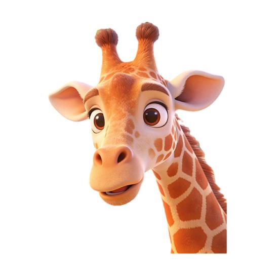 Cartoon Giraffe Window Clings Animal Glass Static PVC Decals Sticker Reusable Funny Waterproof for Living Room