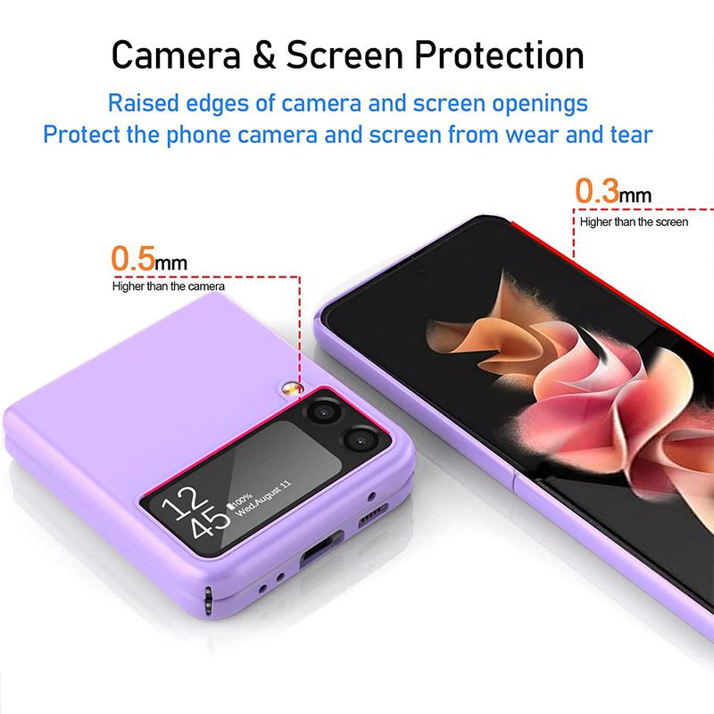 Чехол Z Flip 4 для Samsung Galaxy Z Flip 4, 5 г, ультратонкий матовый жесткий чехол для ПК для Samsung Z Flip 3, 4 Flip4 Flip3, чехол