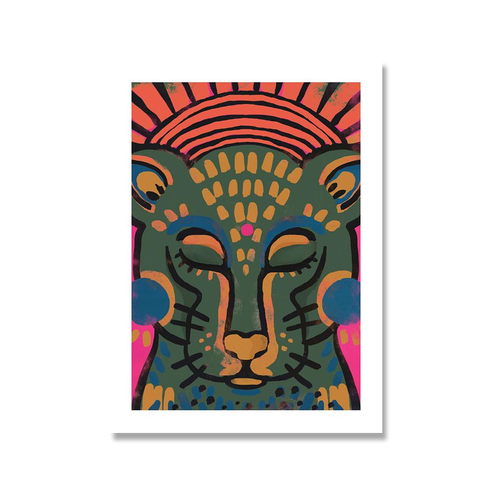 London Landscape Posters Print Cartoon Woman Wall Art Canvas Painting Nordic Poster And Print Wall Picture For Living Room Decor No Frame