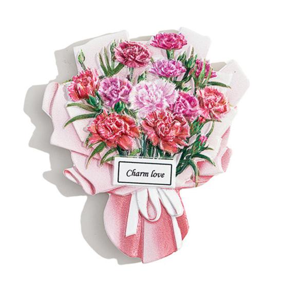 Simulated Bouquet Refrigerator Magnet Resin Flower Fridge Magnet Home Office Kitchen Cabinet Locker Whiteboard Decoration