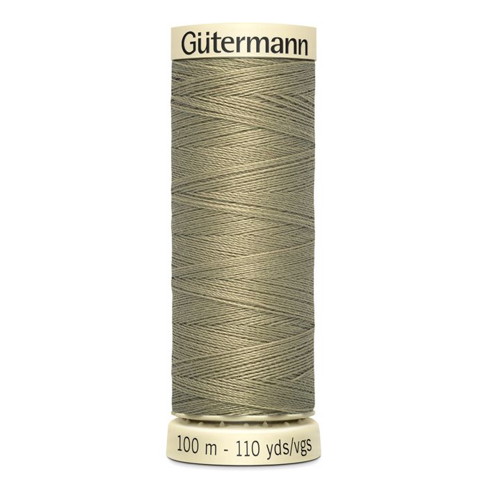 Set of 5 Spools 100m 100% Polyester Thread Gutermann Ref 788988 - Att 258 - Safari