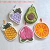 Cartoon Fruit Hand Towel Hanging Absorbent Bathroom Kerchief Coral Fleece Thickened Washcloth