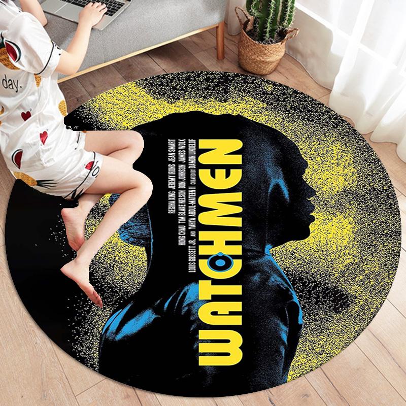 Круглый ковер Vortex Crossing Gate, Ковер для гостиной, спальни, дивана, игровой комнаты, Декор, Нескользящий коврик для пола