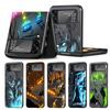 Anime Phone Case for Samsung Galaxy Z Flip 3 5G ZFlip3 ZFlip Z Flip 4 Zflip Flip3 Flip4 Demon Slayer Kamado Black Cases Shell