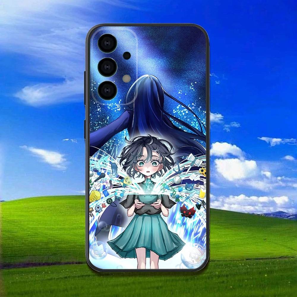 A-Ado Kyogen X Uta Phone Case For Samsung Galaxy A13,A21s,A22,A31,A32,A52,A53,A71,A80,Soft Black Shell