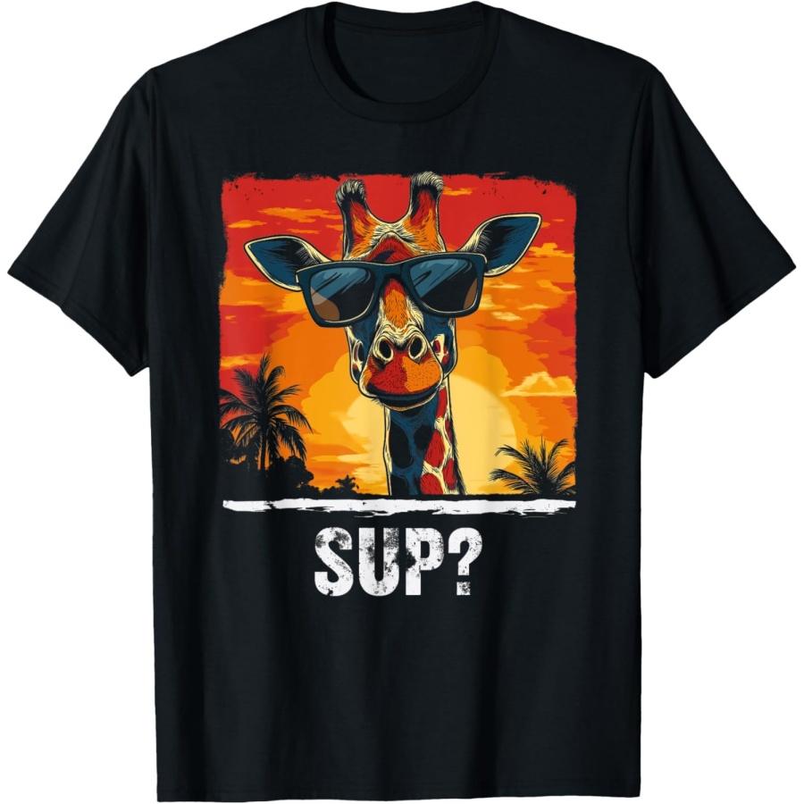 Смешная футболка с графикой жирафа для мальчиков, девочек, детей, подростков, мужчин, женщин
