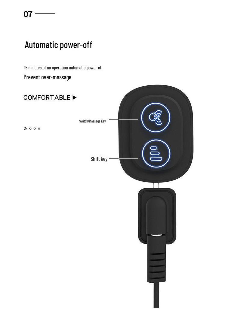 Электрический массажный валик из пены с эффектом памяти для поясничной поддержки в автомобиле и комплект подголовников