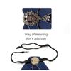 Men's Jewelry Accessories Rhinestones Bow Brooch Crystal Necktie Suit Shirt Collar Pin Bow Tie