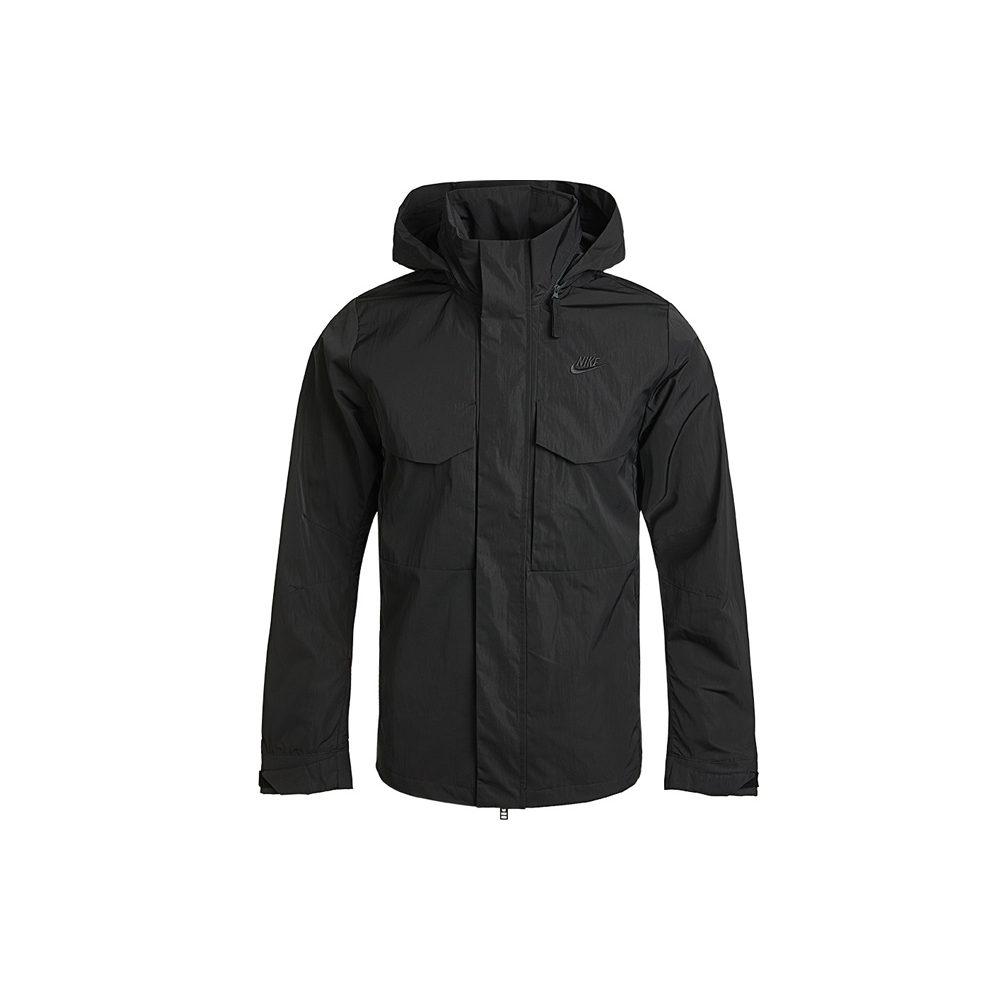 Nike Куртки Мужские Черные С Капюшоном Съемный Умеренная CZ9880-010