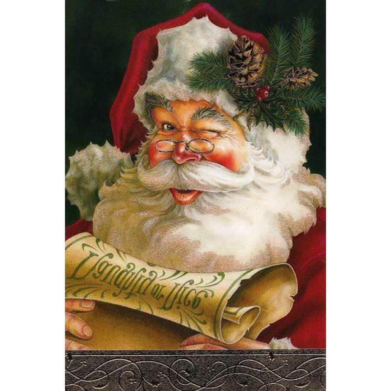 5D алмазная живопись Санта-Клаус, полная алмазная мозаика, набор для вышивки крестом, рождественские предметы домашнего обихода с животными, рождественские подарки