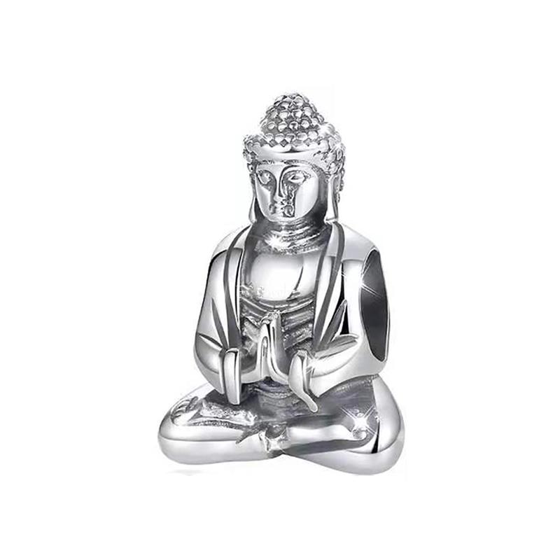 Новые медные покрытые кресты Христа, подвески Будды, бусины для DIY, подходят для оригинального браслета с подвесками, модная бижутерия