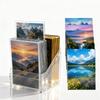 100PCS Capacity Card Storage Box Transparent Card Display Box Acrylic Card Case  Home Organization
