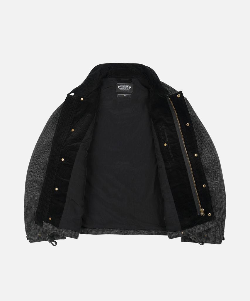 FRIZMWORKS Herringbone Wool Hunting Jacket _ Gray Black