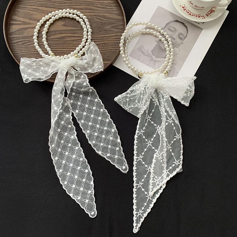 Новый ретро кружевной шелковый шарф длинный высококачественный универсальный декоративный ободок-лента многофункциональный шарф-обруч головной убор