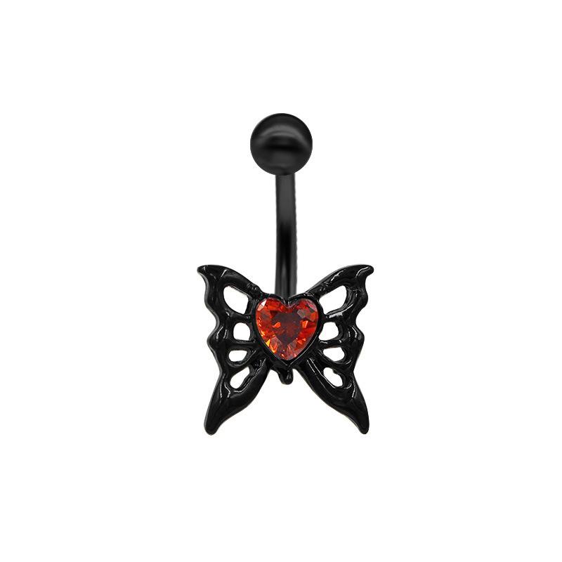 Кольца для пирсинга пупка в стиле готики-панка, летучей мыши и бабочки, для женщин и девочек, на Хэллоуин, украшения для тела, аксессуары, подарок