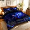 Uchiha Sasuke Pattern Bedding Home Decoration Birthday Gift ( 1 duvet cover + 2 pillowcase, without core),fan merchandise.