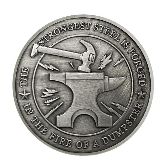 7/9 шт. монета Dumpster Flame Challenge двусторонняя резная металлическая памятная медаль медальон круглая коллекционная монета украшение для домашнего офиса