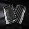3 4 Buttons Carbon Fiber Car Key Case Cover for VW Volkswagen Golf 7 Tiguan MK2 for SEAT Ateca Leon FR 2 Ibiza for Skoda Octavia