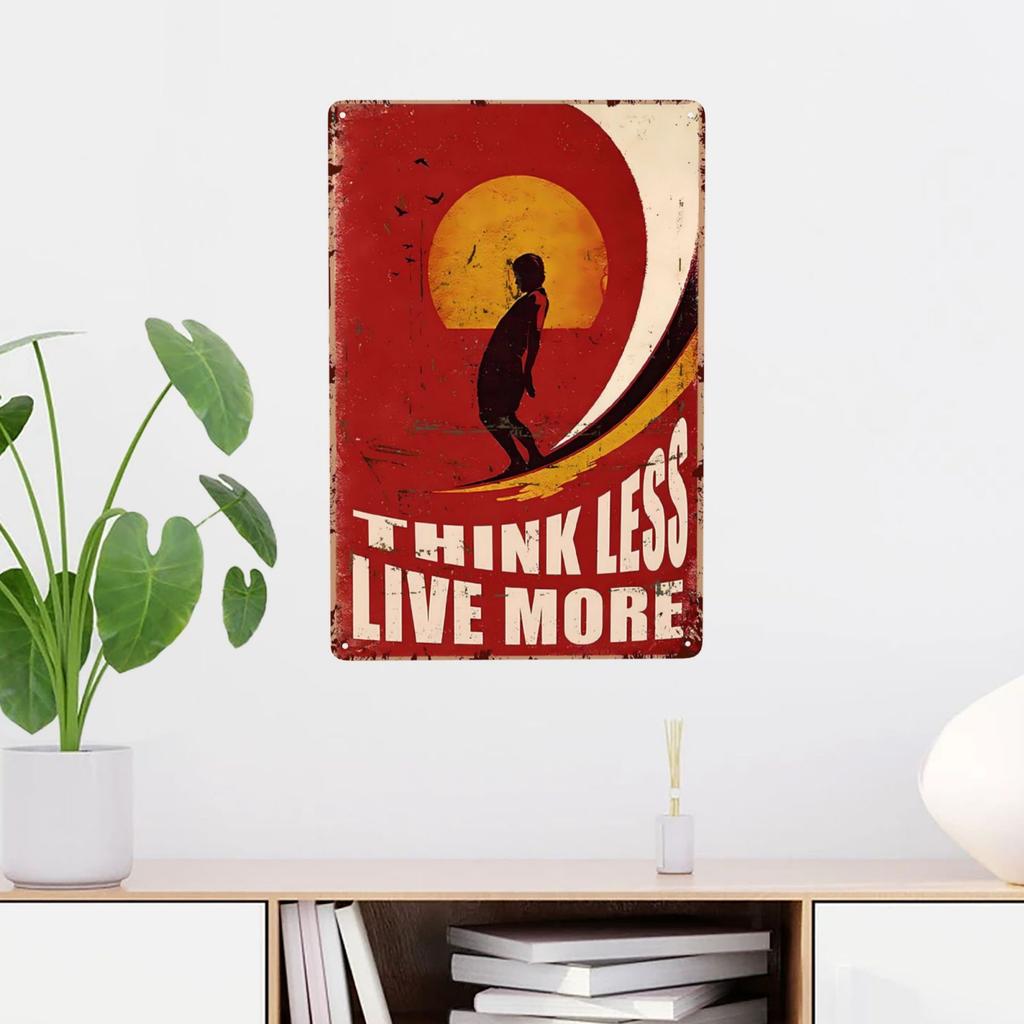 Vintage Surfing Lovers Metal Sign You Don'T Stop Surfing When You Get Old Surfing Sign Wall Decor for Bar Home 8x12 Inch