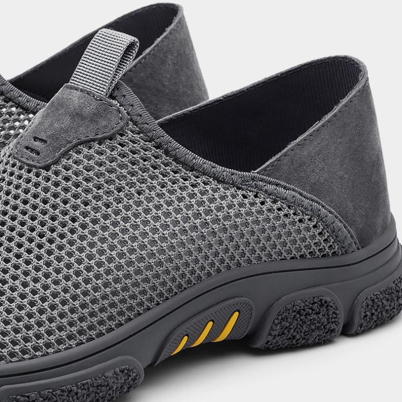 Мужские дышащие повседневные кроссовки с отверстиями, уличные повседневные сандалии, обувь для хайкинга, лето