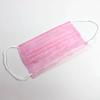 3-layer Pink Mask Face Mouth Masks Non Woven Disposable Anti-dust Masks Earloops Masks