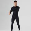 Фитнес-комплекты Li Ning Мужские с круглым вырезом Утепленные с флисовой подкладкой LNBJ029-1+LNBJ027-1