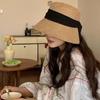 Solid Color Bow Fisherman Hat Bowknot Bucket Hat Fashion Summer Sun Hat  Travel